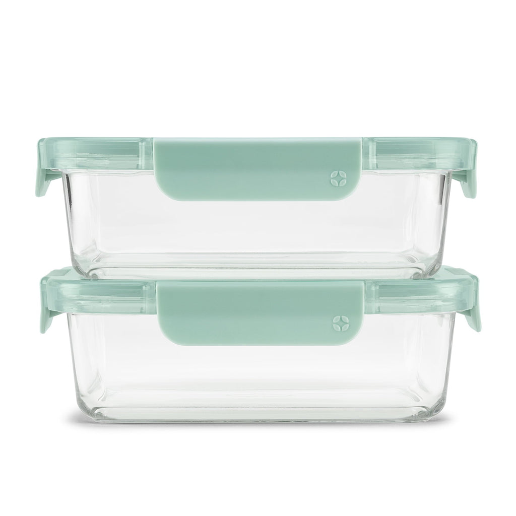 Sweet Treat Shaped 3.4 Cup 2 Pack Glass Meal Prep Containers with Locking Lids - Squishy Dohnut Sweet Treat Shaped Stress Toy - Default Title