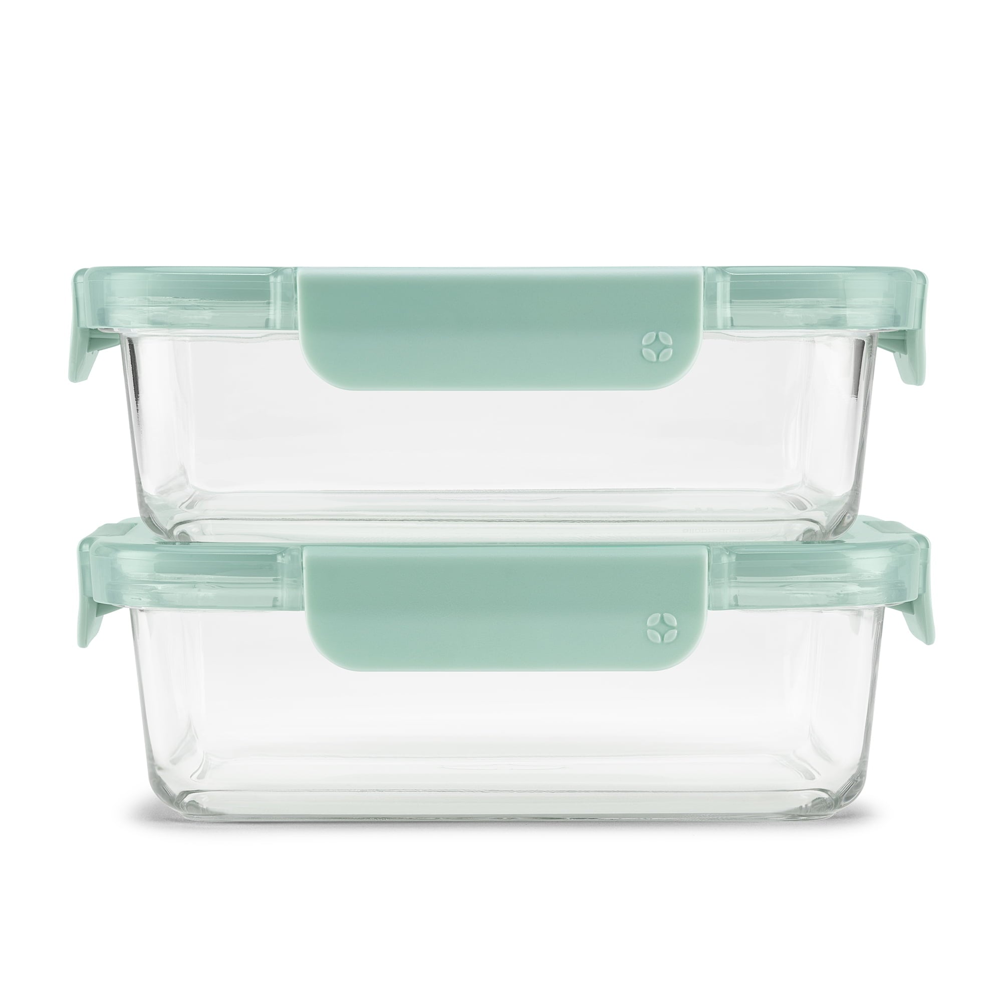 Sweet Treat Shaped 3.4 Cup 2 Pack Glass Meal Prep Containers with Locking Lids - Squishy Dohnut Sweet Treat Shaped Stress Toy - Default Title
