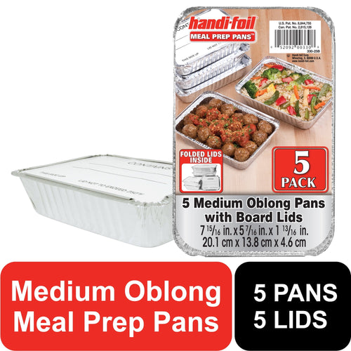 Deliciously Squishy Aluminum Meal Prep Pan with Lids, 5 Count - Playful Star & Heart Shaped Geometric NeeDoh - Default Title