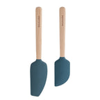 Durable Steel 2-Piece Silicone Mixing Spatula and Scraper Set for Cooking, Agave - Professional Kitchen Tool for Culinary Enthusiasts - Default Title