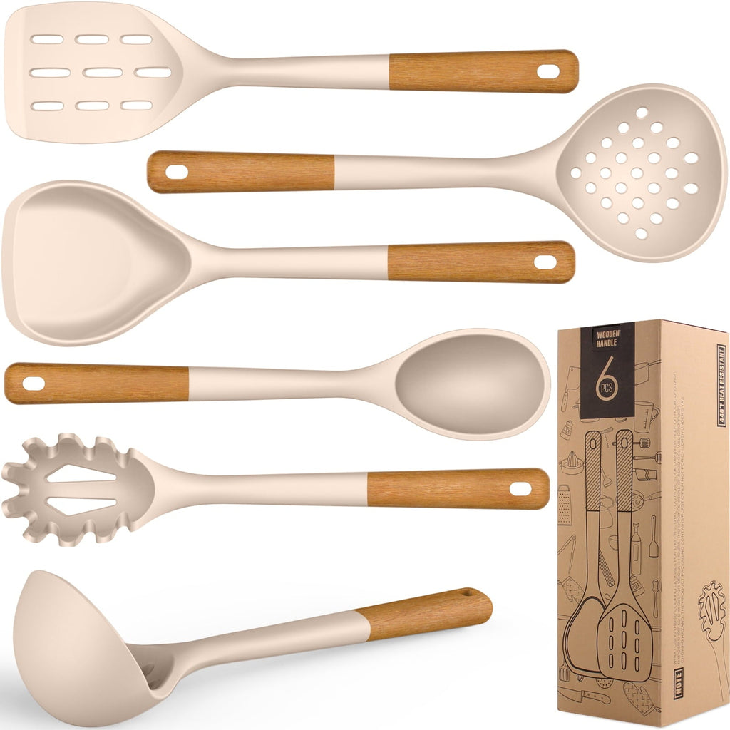 Professional Grade Large Silicone Cooking Utensils - Heat Resistant Kitchen Utensil Set with Wooden Handles, Spatula,Turner, Slotted Spo... - Heavy Duty Stainless Steel Kitchen Shears - Default Title