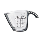 Innovative 1/4C Plastic Mini Measuring Cup, Black/Transparent - Multi-Functional Manual Food Chopper & Slicer - Default Title