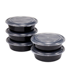 Fun Food Fidget 5-Pack Round Meal Prep Containers with Lids, 1L, BPA-Free, Microwave & Dishwasher Safe, Ideal Use for Meal ... - Playful Star & Heart Shaped Geometric NeeDoh - Default Title