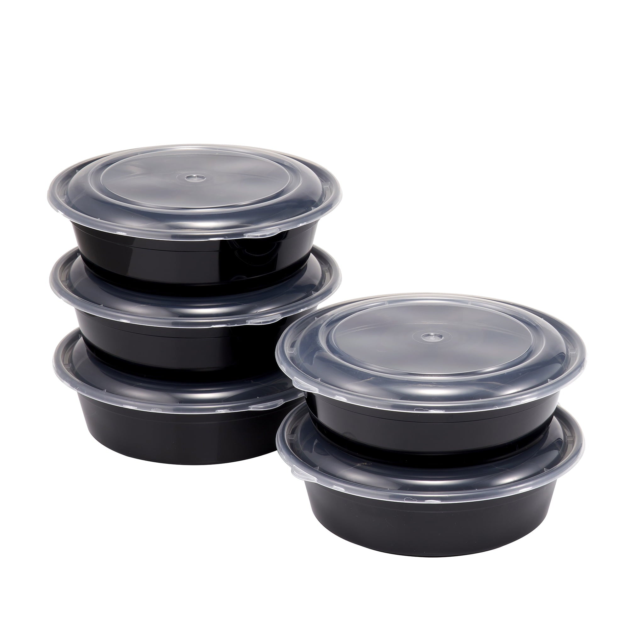 Fun Food Fidget 5-Pack Round Meal Prep Containers with Lids, 1L, BPA-Free, Microwave & Dishwasher Safe, Ideal Use for Meal ... - Playful Star & Heart Shaped Geometric NeeDoh - Default Title