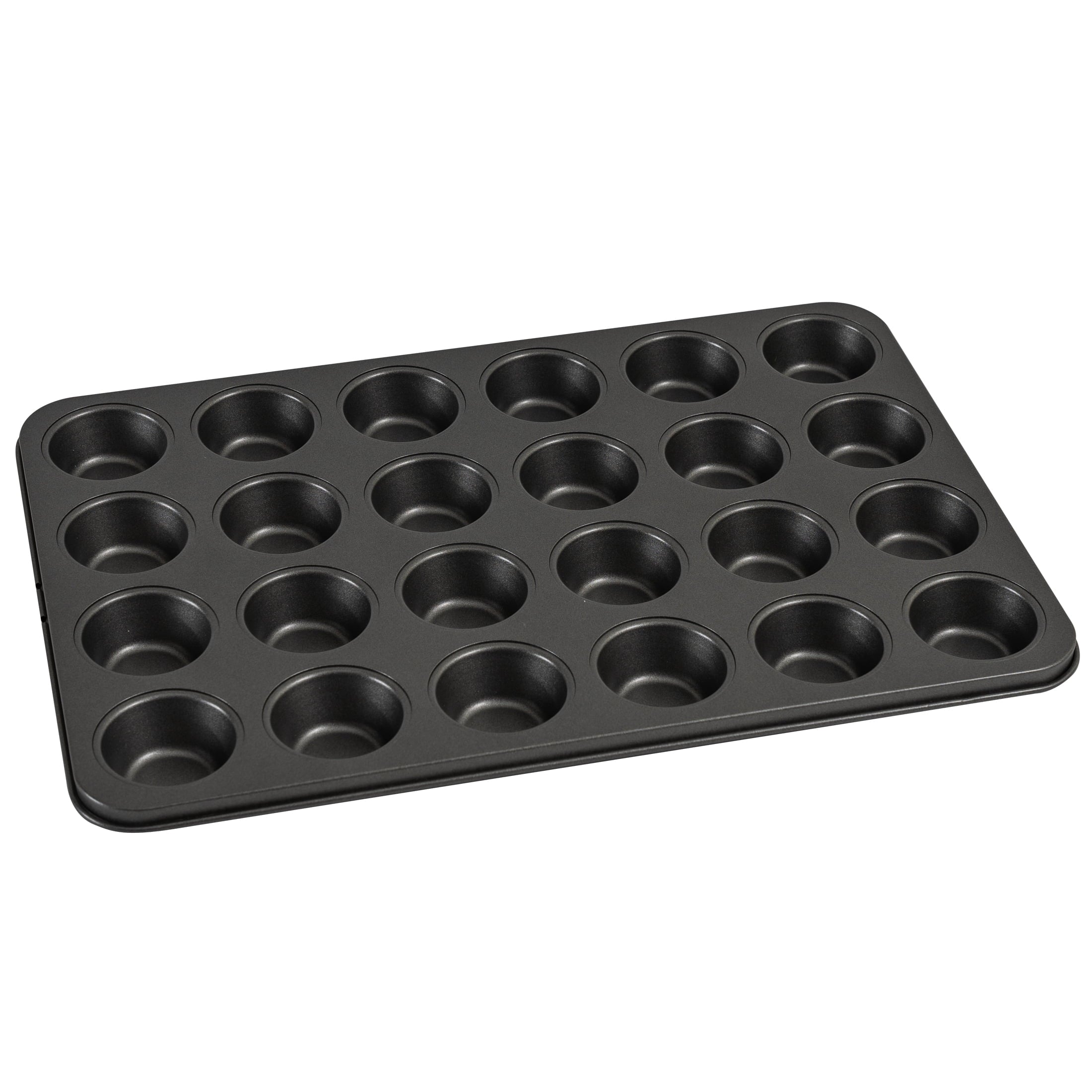 Premium Kitchen 24 Cavity Mini Muffin Pan, Non-Stick Bakeware,1.8 inch Diameter Cups,Gray,Carbon Steel - Kitchen Gadget Tool for Quick Food Prep - Default Title