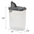 Playful Geometric 3.5 QT Plastic Food Dispenser, Clear with Gray Lid (1 Each) 7.5" L x 3.75" W x 9.25" H, Designed to Help wi... - Squishy Dohnut Sweet Treat Shaped Stress Toy - Default Title