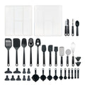Heavy Duty 36 Piece Kitchen Gadget Set with Kitchen Cooking Utensils, and Drawer Organizer, Black - Professional Kitchen Tool for Culinary Enthusiasts - Default Title