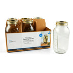 Playful Geometric 64 oz Mason Jars, Wide Mouth Half Gallon Canning Jars with Lids and Rings, 6-Pack Extra Large Glass Jars for Home Can... - Playful Star & Heart Shaped Geometric NeeDoh - Default Title