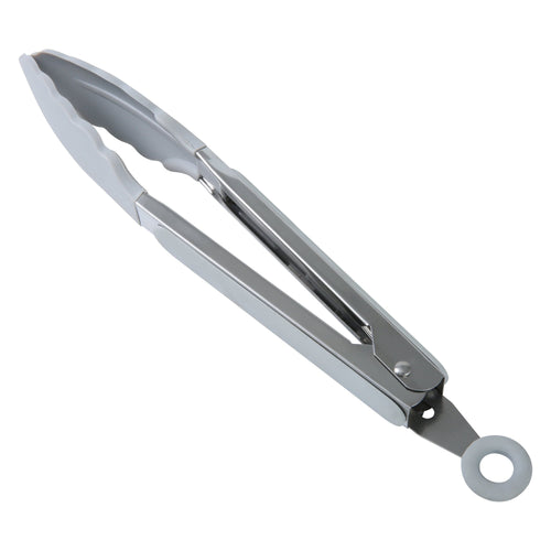 Chef-Quality 9" Stainless Steel and Silicone Locking Tongs, Soft Grip Handle, Grey Flannel - Heavy Duty Stainless Steel Kitchen Shears - Default Title