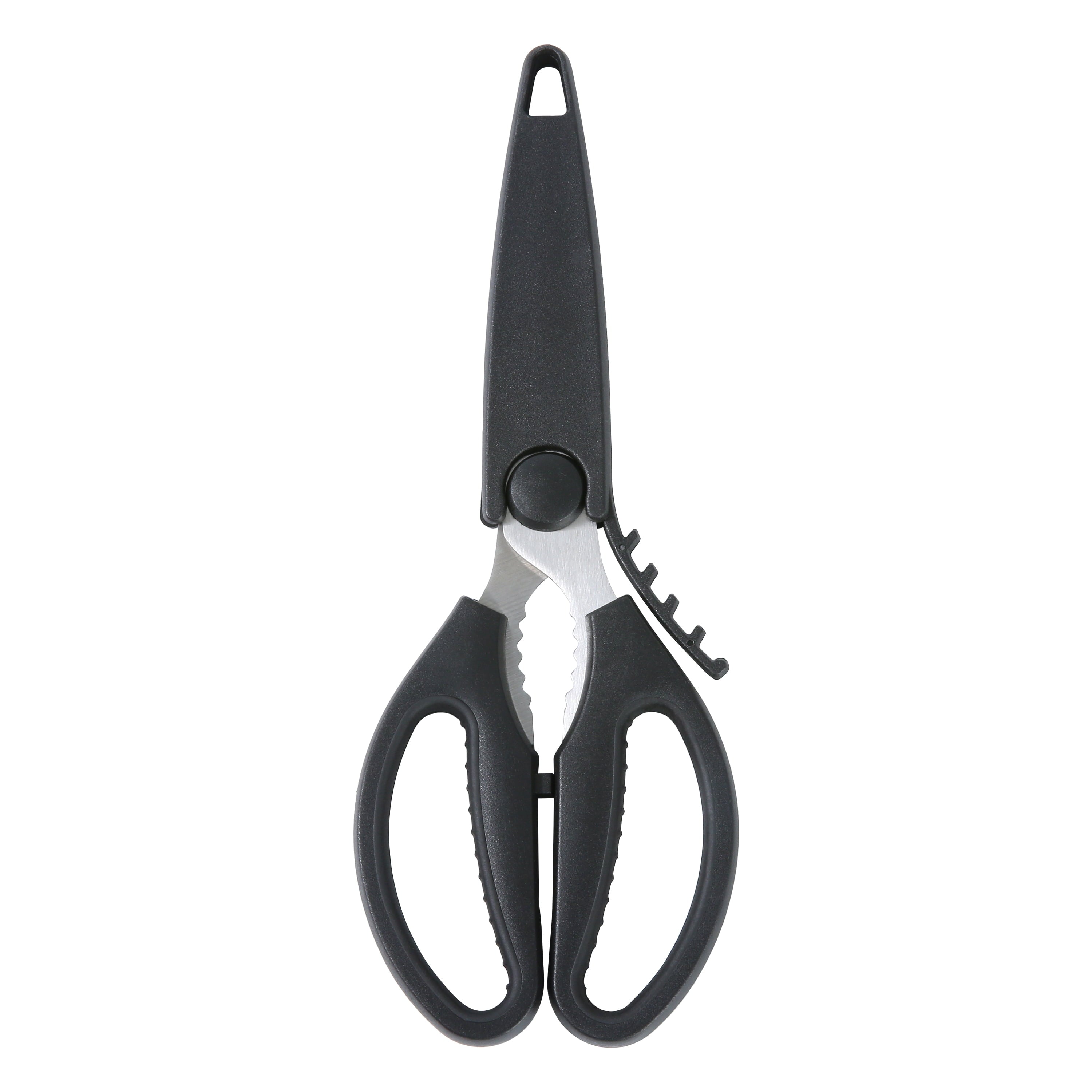 Ergonomic Manual Stainless Steel Multi-Purpose Kitchen Shears with Grip 1 Each - Multi-Functional Manual Food Chopper & Slicer - Default Title