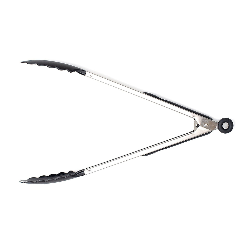 High-Precision 13 Inch Rust Resistant Nylon End Stainless Steel Dripless Kitchen Tongs - High-Precision Culinary Tool for Baking & Cooking - Default Title