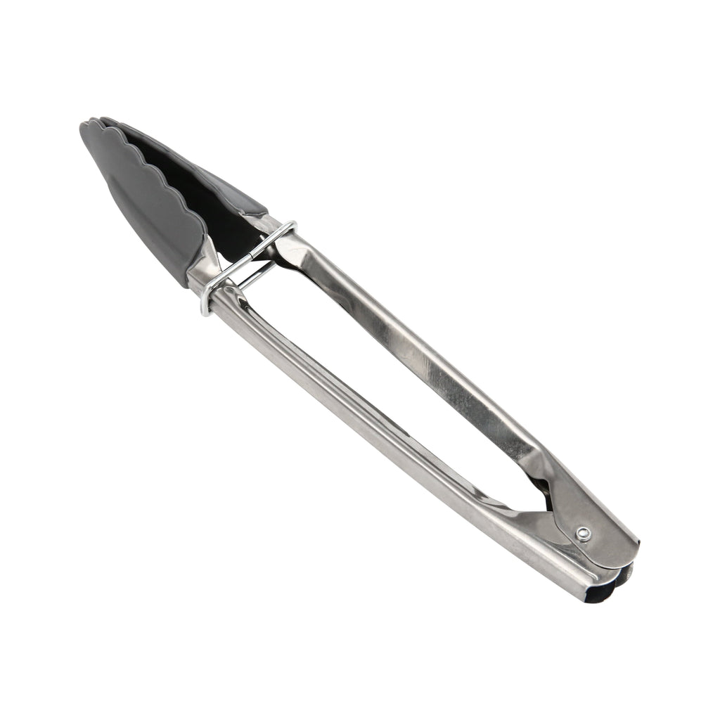 High-Precision Stainless Steel and Silicone Mini Food Tongs Grey - Professional Kitchen Tool for Culinary Enthusiasts - Default Title