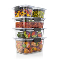 Playful Geometric 10-Piece Set, Leak-Proof and Clear Food Storage Containers - Playful Star & Heart Shaped Geometric NeeDoh - Default Title