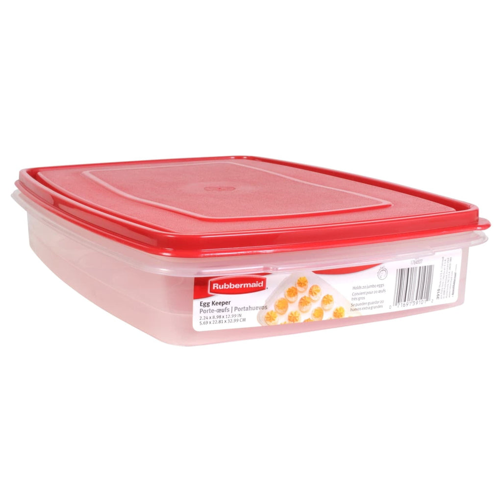 Whimsical Doughnut Egg Keeper Food Storage Container, Clear/Red, 1 Count - Squishy Dohnut Sweet Treat Shaped Stress Toy - Default Title