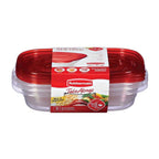 Fun Food Fidget alongs Divided Rectangular Food Storage Containers, 3.7 Cup, 3-Pack - Deliciously Soft Cupcake Sensory Glob - Default Title
