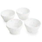 Premium Kitchen Reusable Non-Stick Silicone Baking Cups (12 Pack) - Standard Size - Confetti - Multi-Functional Manual Food Chopper & Slicer - Default Title