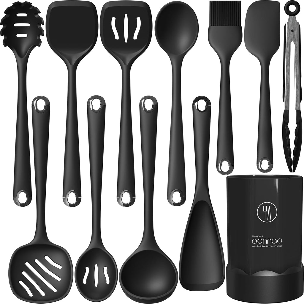 Chef-Quality Silicone Kitchen Utensils Set, 600°F Heat Resistant Silicone Cooking Utensils, Spatula, Spoon, Whisk, Tongs, Kitchen ... - Professional Kitchen Tool for Culinary Enthusiasts - Default Title