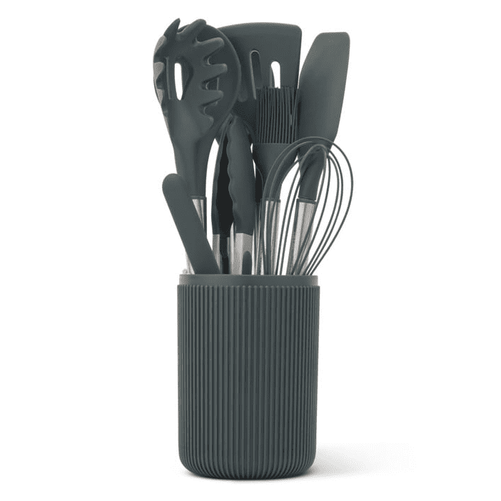 Premium Silicone 10-Piece Silicone Gadget Set - Green - Heat-Resistant Silicone Cooking Spatula Turner - Default Title