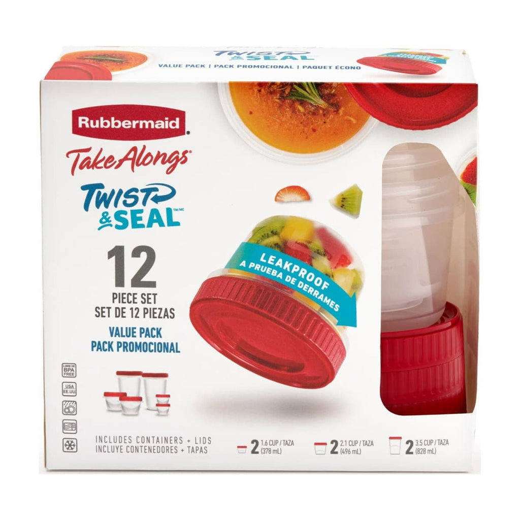 Deliciously Squishy 12 Piece Food Storage Set, Red - Deliciously Soft Cupcake Sensory Glob - Default Title