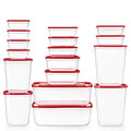 Playful Geometric 34 Pieces Meal Prep Containers, 7-Size ，Plastic Food Storage Containers with Lids for Lunch,Leftover - Fun Food Fidget Cookie Squishable Toy - Default Title