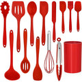 Durable Steel 14 Pcs Cooking Utensils Set with Holder, Heat Resistant Silicone Kitchen Cookware Utensils Set, Kitchen Cooking Tools... - Heavy Duty Stainless Steel Kitchen Shears - Default Title