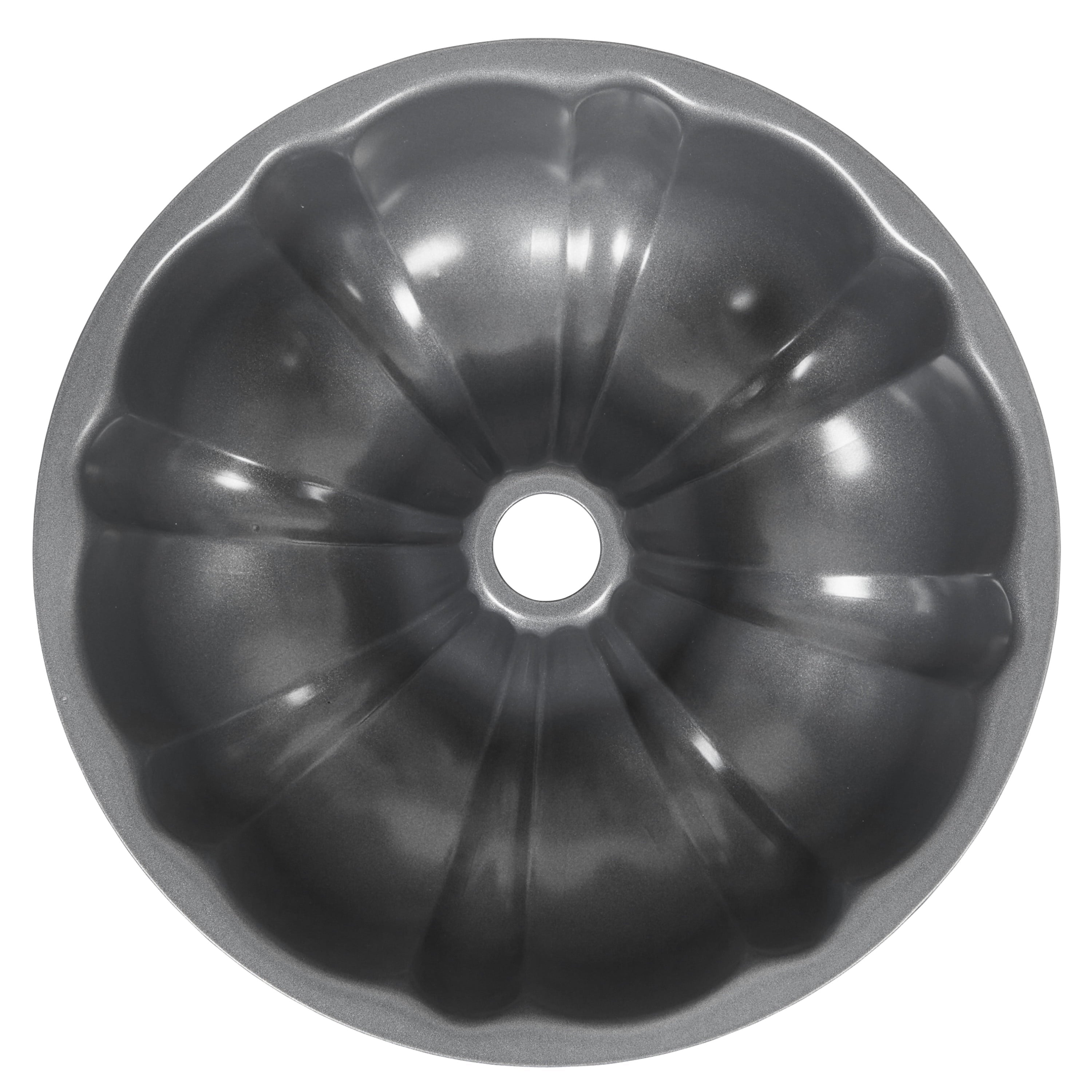 Ergonomic Manual Everyday Non-Stick Bundt Cake Pan 9.51" Fluted Tube Baking Pan, Packaging May Vary - Innovative Kitchen Helper for Modern Cooking - Default Title