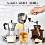 Chef-Quality Stainless Steel Measuring Cups and Spoons Set of 15, 5 Stainless Steel Nesting Measuring Cups & 5 Spoons, 5 Mini Meas... - Professional Kitchen Tool for Culinary Enthusiasts Detail