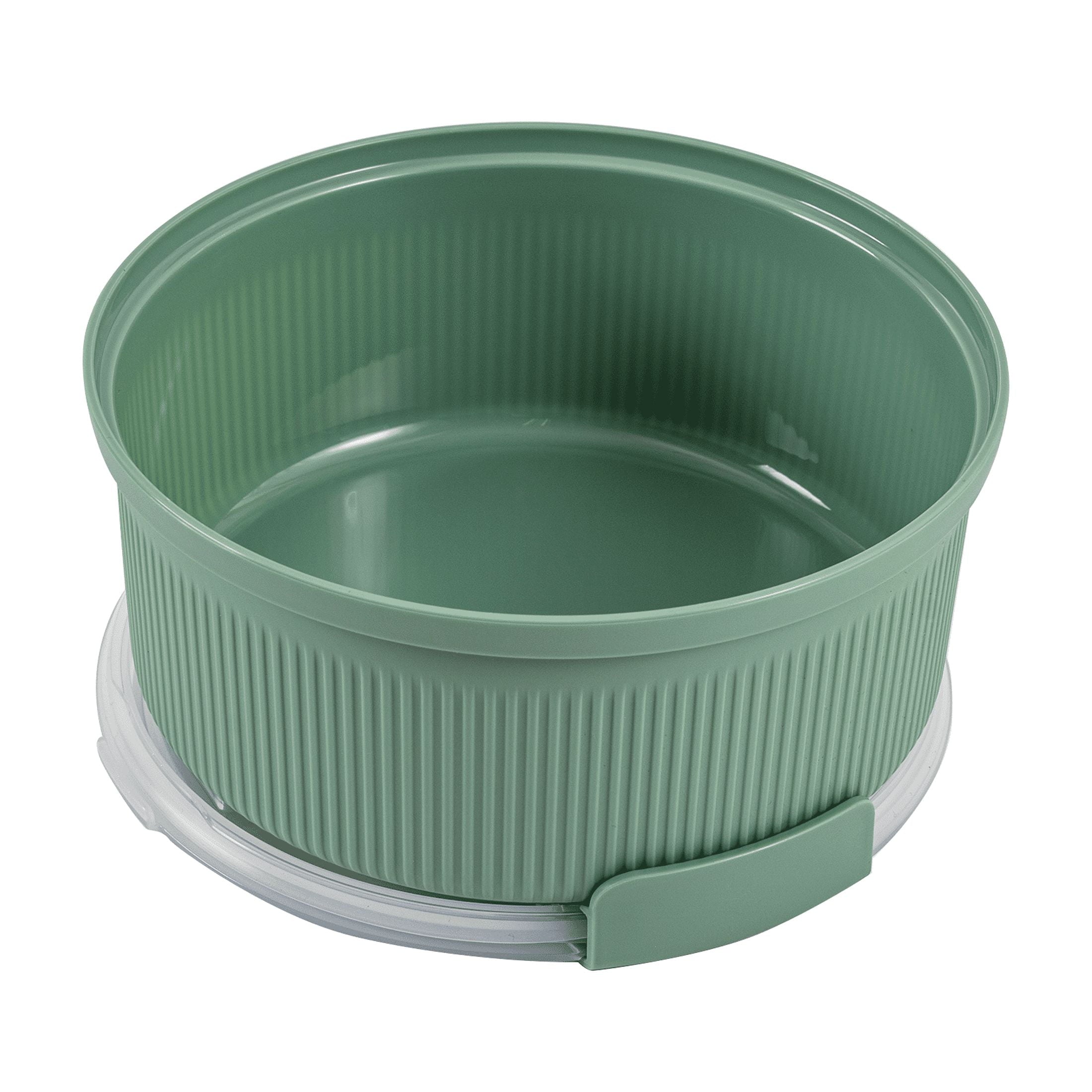 Playful Geometric (2 pack) Food Storage Bento Container, Round, Green, 47oz Capacity, A Practical Choice for School Lunches a... - Deliciously Soft Cupcake Sensory Glob Detail