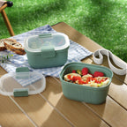 Playful Geometric Food Storage Snack Container, Plastic, Rectangle, Green, 19oz Capacity, Best Used for On-the-Go Snacks and Small Port... - Fun Food Fidget Cookie Squishable Toy Detail