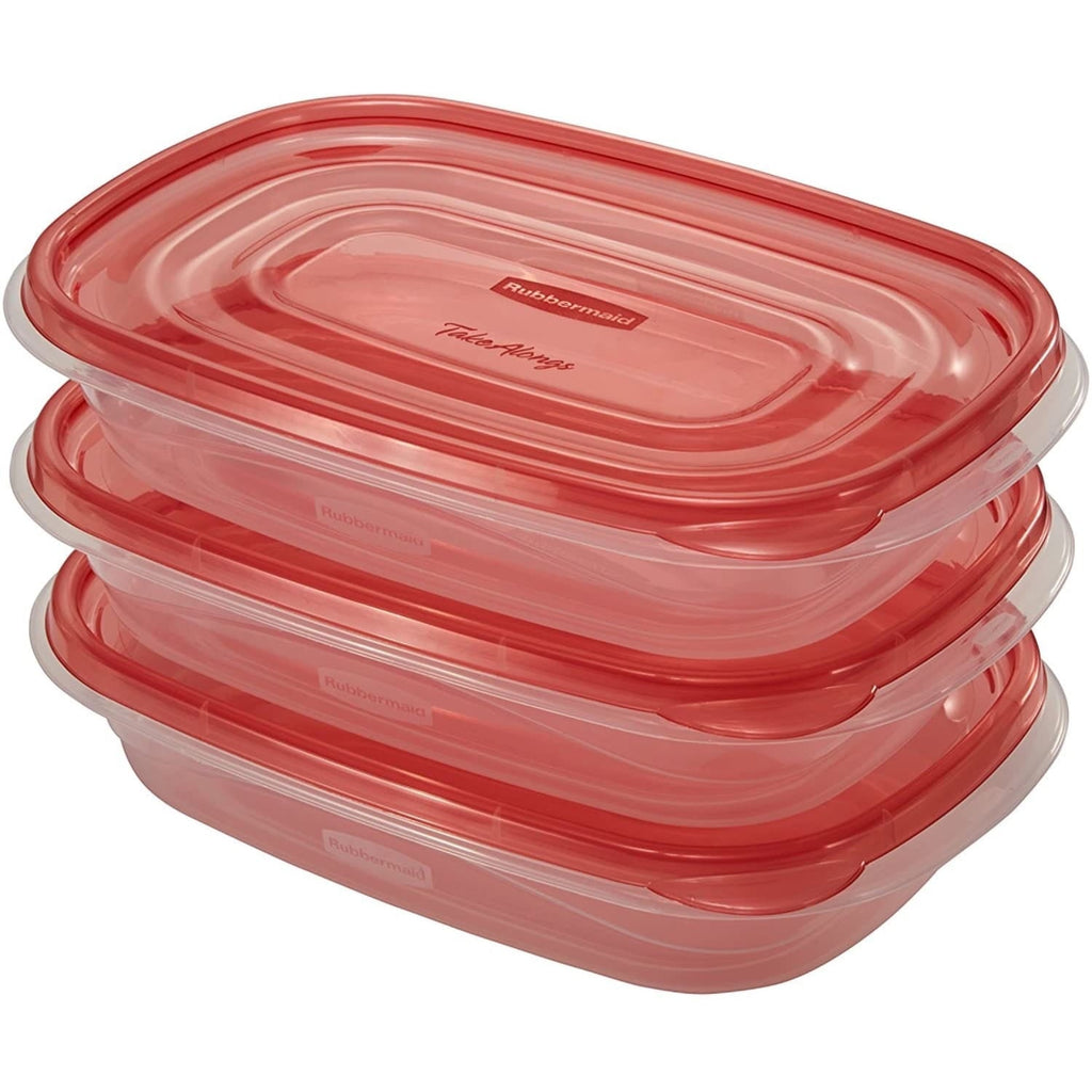 Fun Food Fidget 4.0-Cup Rectangle Food Storage Containers, Ruby Red, 3 pack - Fun Food Fidget Cookie Squishable Toy Detail