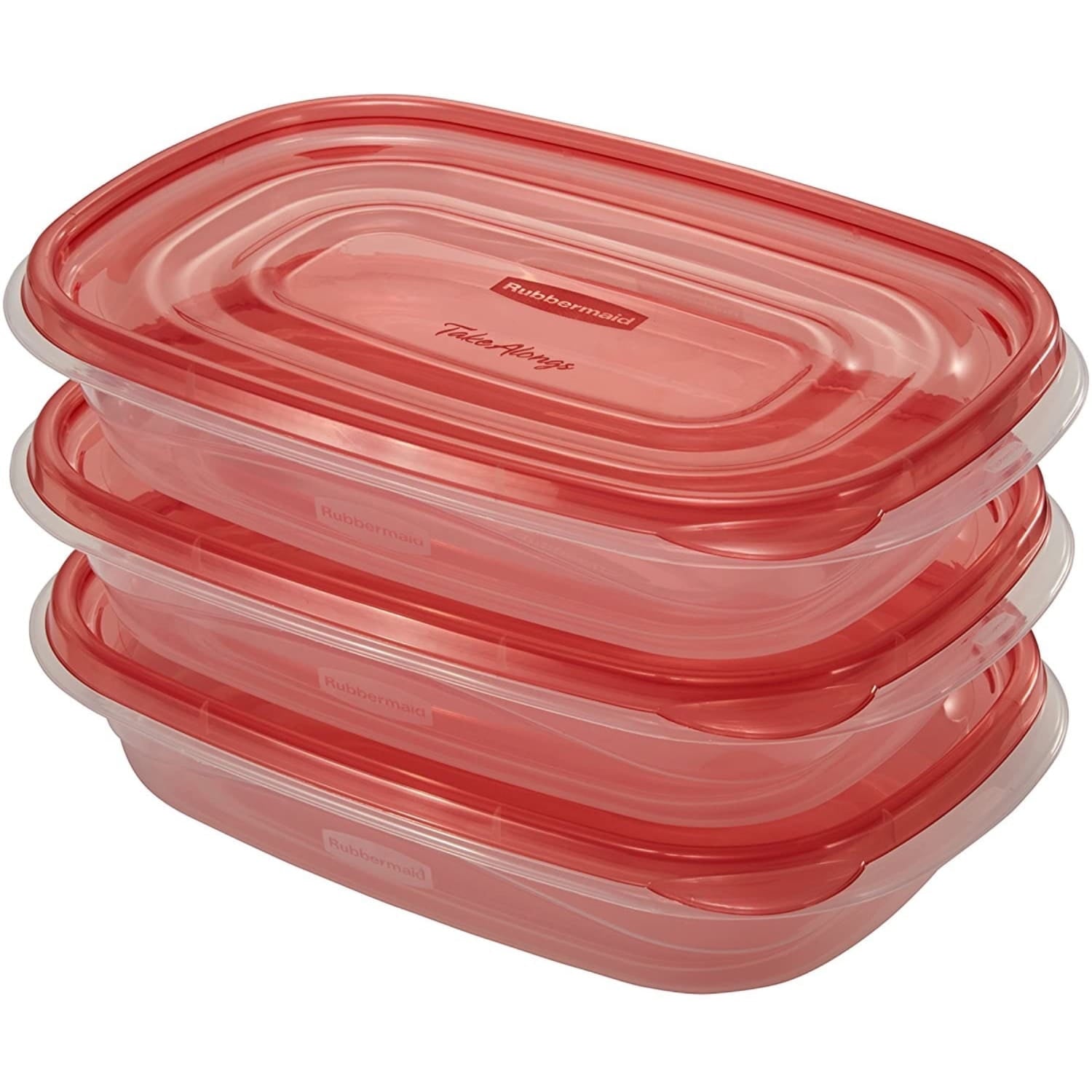 Fun Food Fidget 4.0-Cup Rectangle Food Storage Containers, Ruby Red, 3 pack - Fun Food Fidget Cookie Squishable Toy Detail