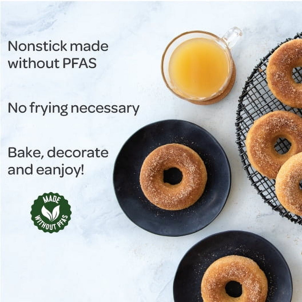 Premium Kitchen 6 Cavity Nonstick Steel Donut Pan - Innovative Kitchen Helper for Modern Cooking Detail