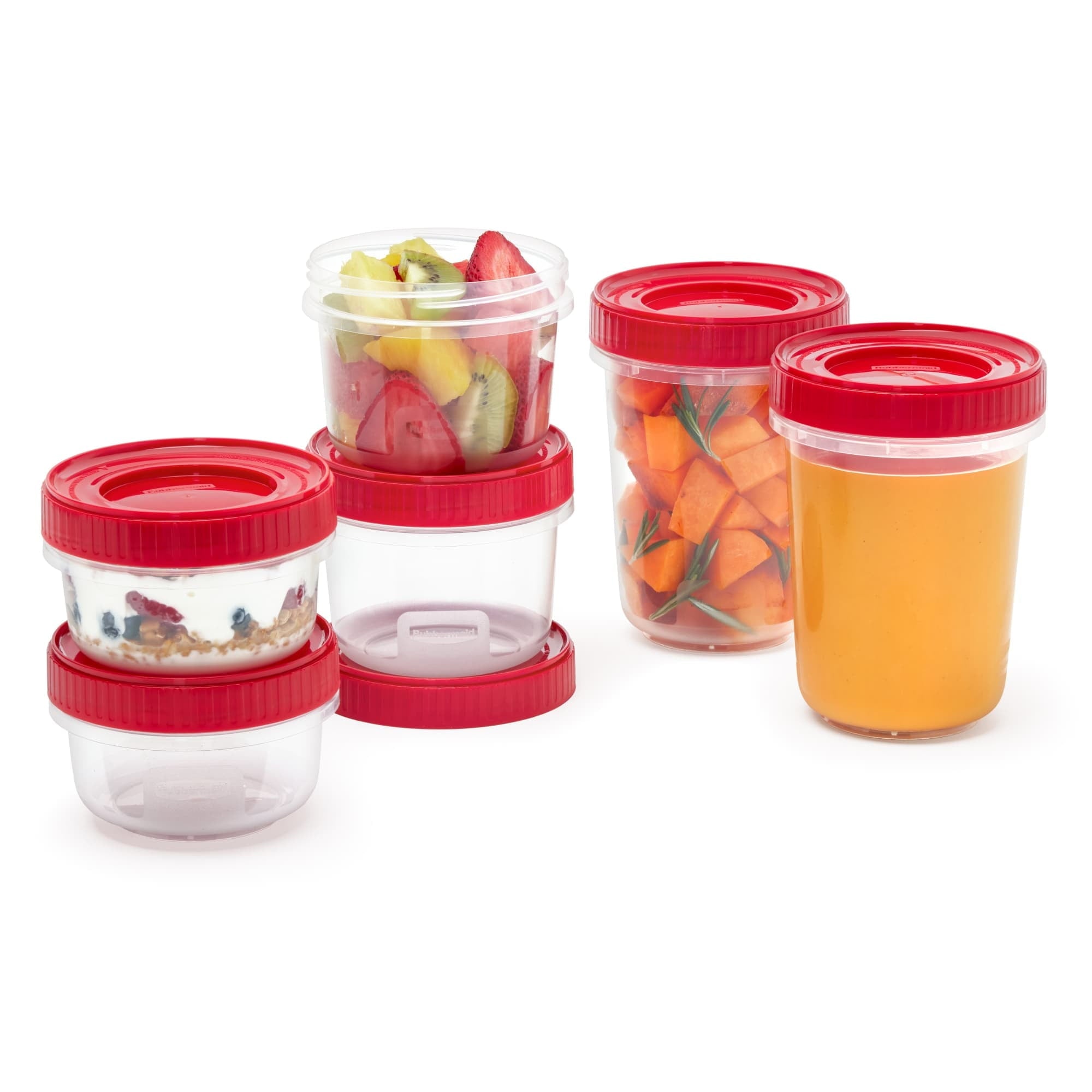 Deliciously Squishy 12 Piece Food Storage Set, Red - Deliciously Soft Cupcake Sensory Glob Detail