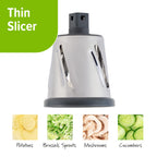 Premium Kitchen Manual Rotary Grater & Slicer - Kitchen Gadget Tool for Quick Food Prep Detail