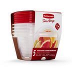 Whimsical Doughnut (2 pack) 2.1 cups Clear Food Storage Container 5 pk - Fun Food Fidget Cookie Squishable Toy Detail