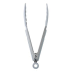 Chef-Quality 9" Stainless Steel and Silicone Locking Tongs, Soft Grip Handle, Grey Flannel - Heavy Duty Stainless Steel Kitchen Shears Detail