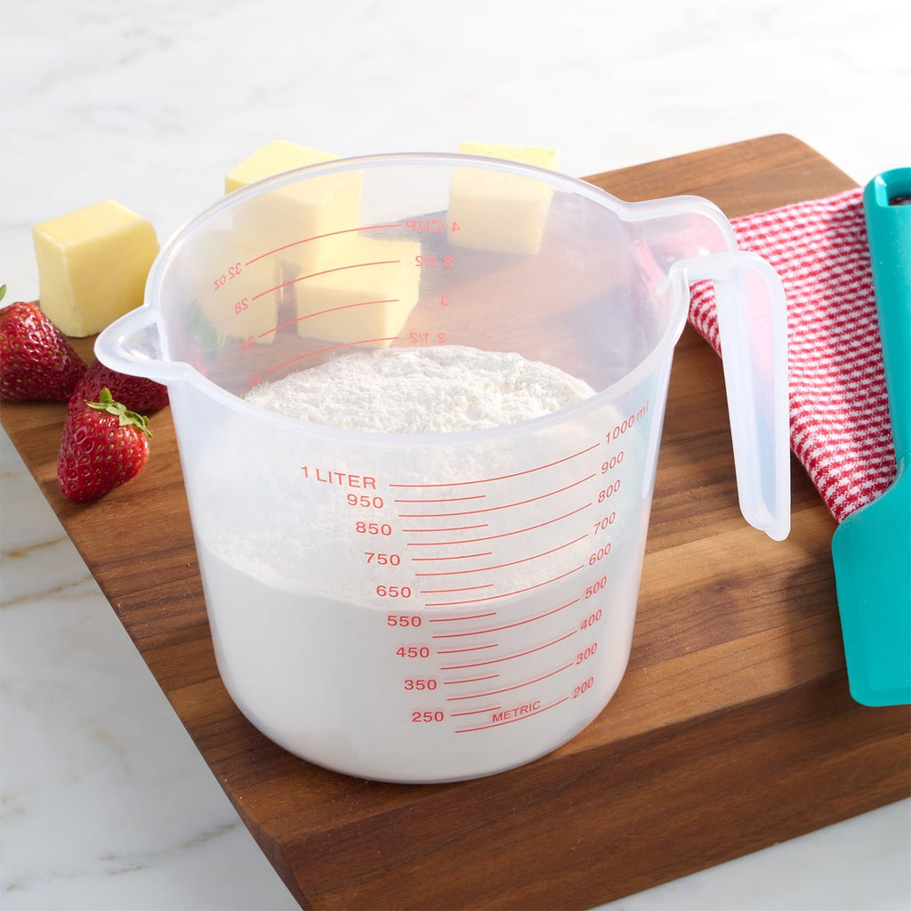 Time-Saving (12 pack) 4 Cup PP Plastic Measuring Cup, 32 oz, Clear - Innovative Kitchen Helper for Modern Cooking Detail