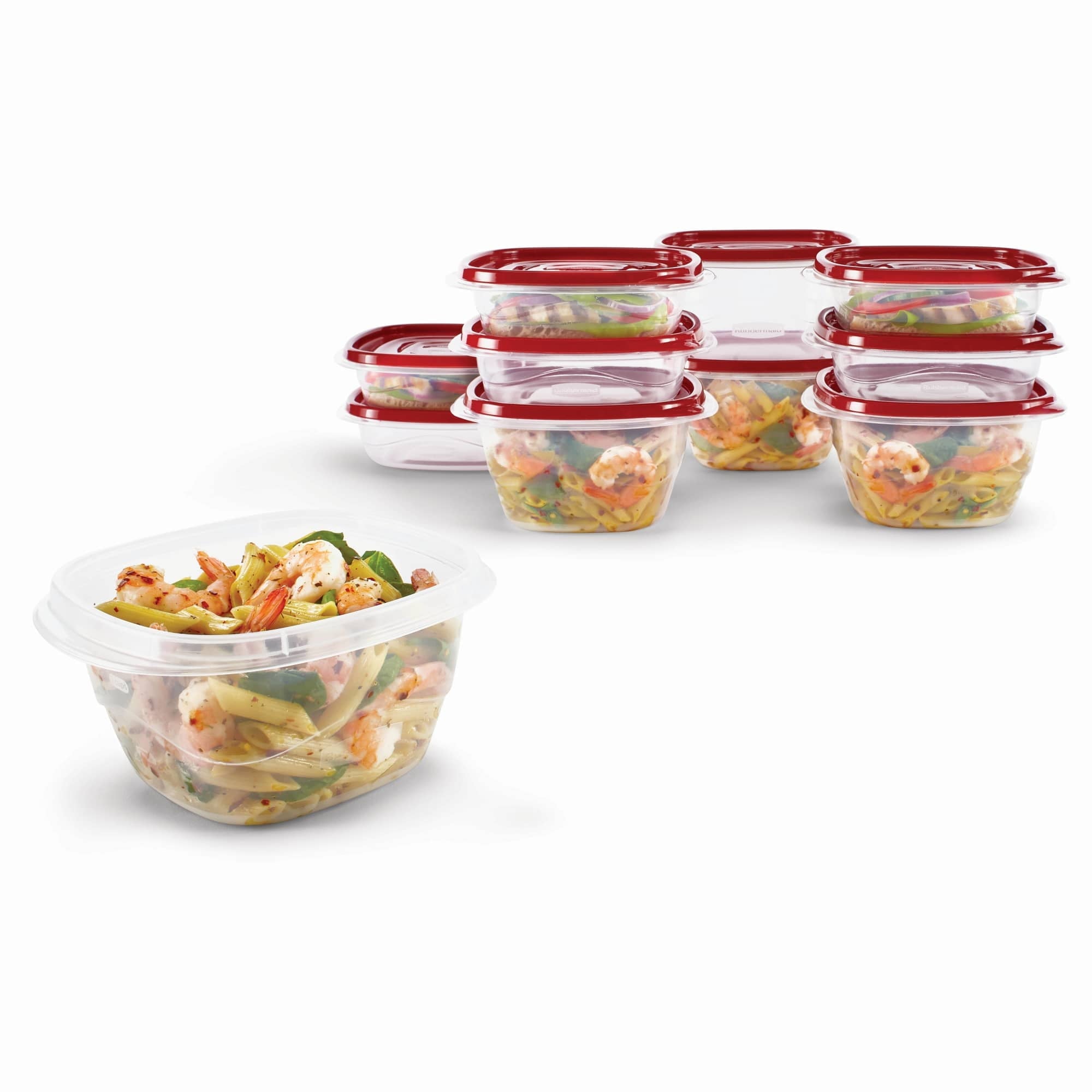 Deliciously Squishy Square Food Storage Containers, Ruby Red, 10 pack - Fun Food Fidget Cookie Squishable Toy Detail