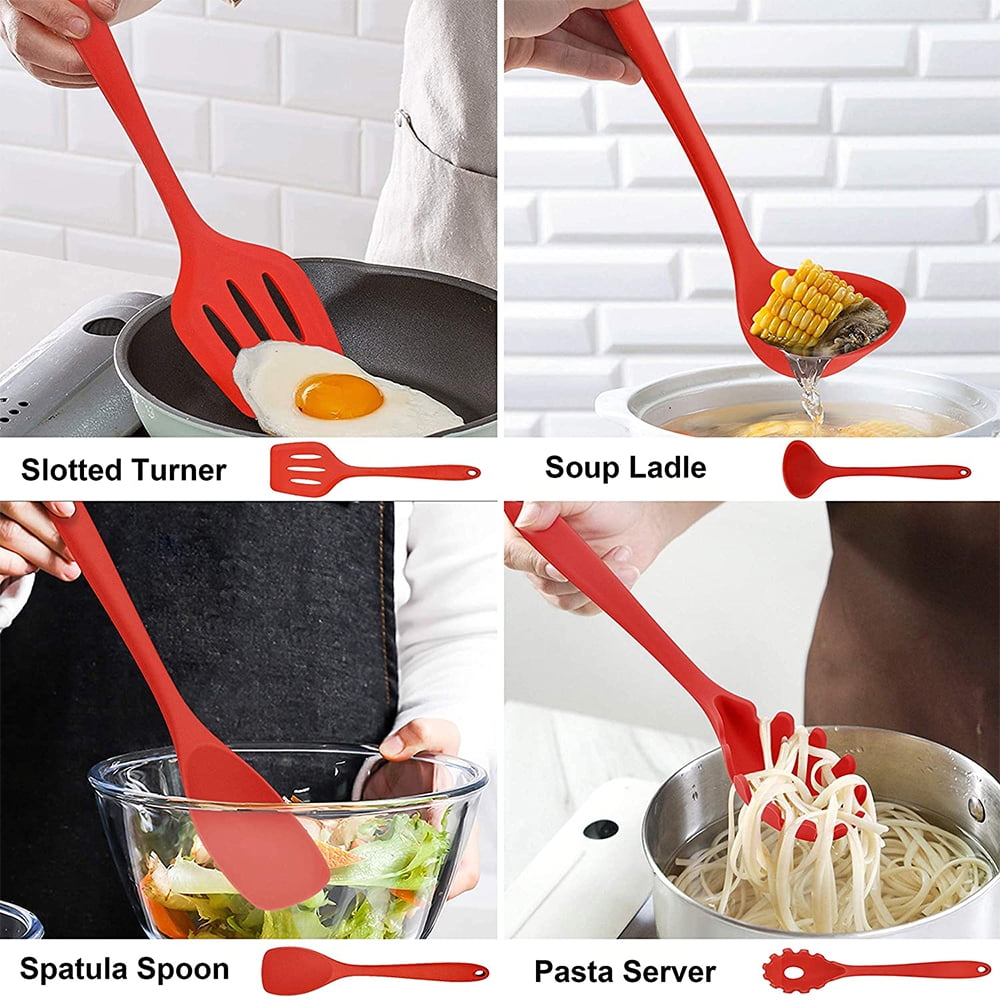 Durable Steel 14 Pcs Cooking Utensils Set with Holder, Heat Resistant Silicone Kitchen Cookware Utensils Set, Kitchen Cooking Tools... - Heavy Duty Stainless Steel Kitchen Shears Detail