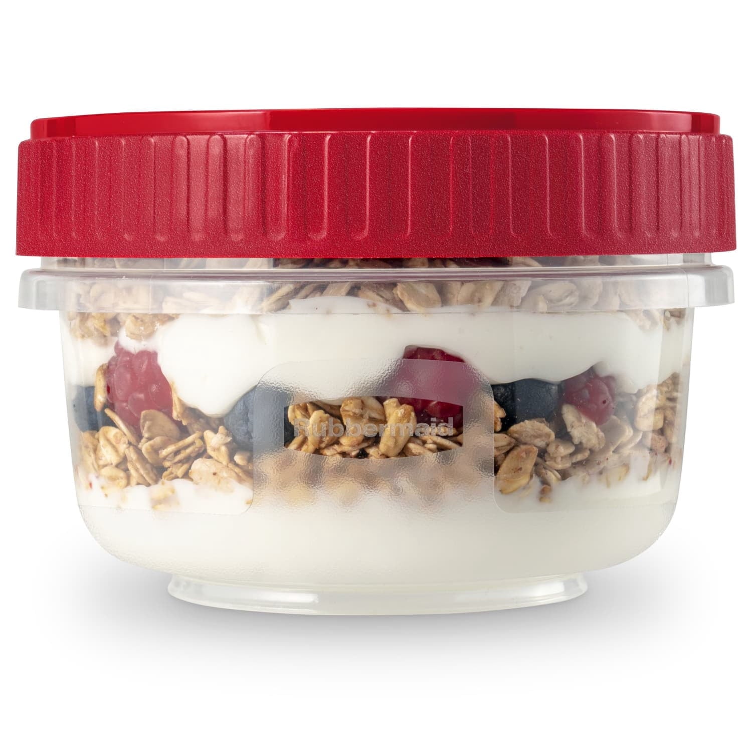 Playful Geometric (3 pack) & Seal 1.6-Cup Food Storage Containers, Ruby Red, 3 pack - Squishy Dohnut Sweet Treat Shaped Stress Toy Detail