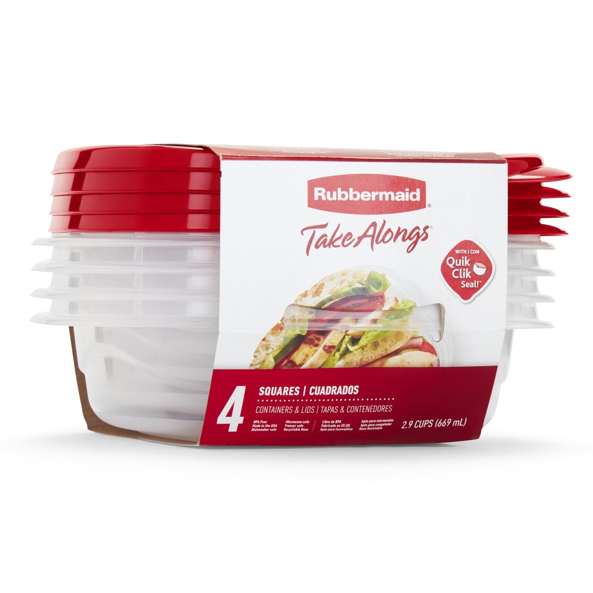 Deliciously Squishy 2.9-Cup Square Food Storage Containers, Ruby Red, 4 Pack - Deliciously Soft Cupcake Sensory Glob Detail