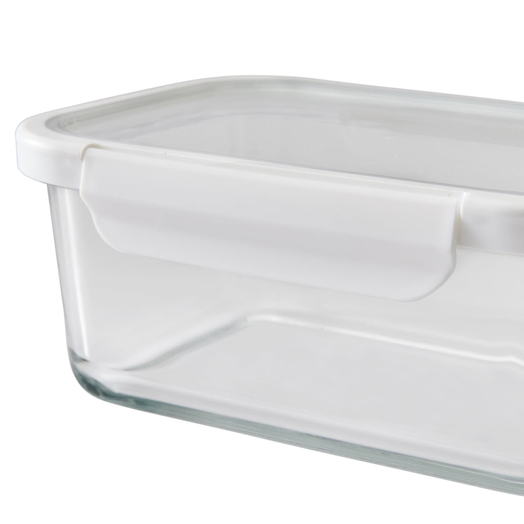 Whimsical Doughnut 4Cup Rectangle Glass Food Storage Container with Tritan Lid. Set of 2, 4 Pieces, Designed to H... - Deliciously Soft Cupcake Sensory Glob Detail