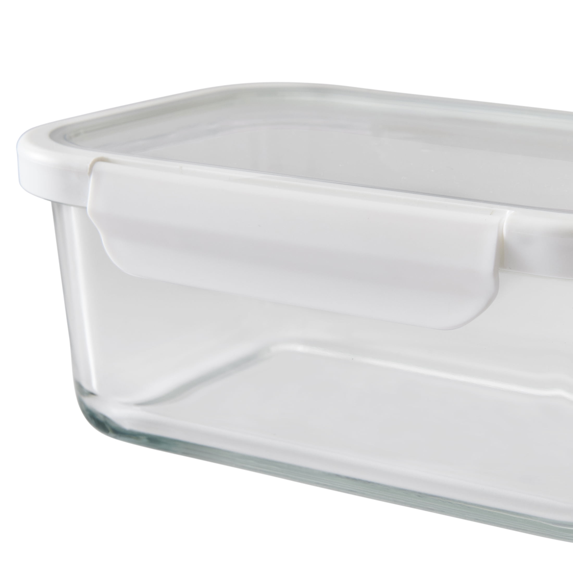Whimsical Doughnut 4Cup Rectangle Glass Food Storage Container with Tritan Lid. Set of 2, 4 Pieces, Designed to H... - Deliciously Soft Cupcake Sensory Glob Detail