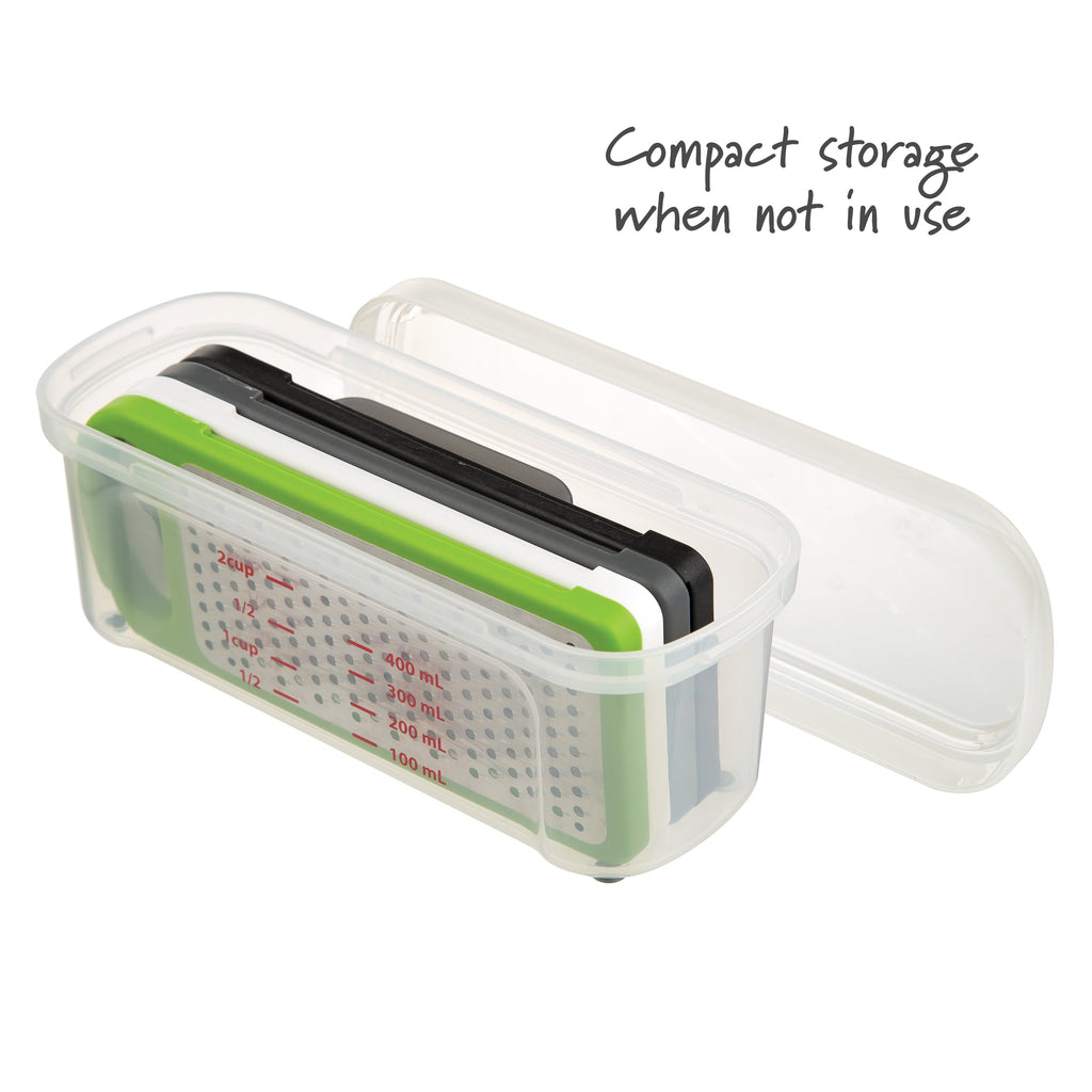 Multi-Functional Compact Grate & Slice Set - Innovative Kitchen Helper for Modern Cooking Detail