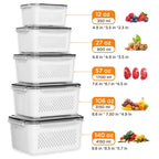 Sweet Treat Shaped 5 Pack Fruit Storage Containers for Fridge with Removable Colanders and Lids, 5 in 1 Leakproof Fridge Organizer Bins ... - Deliciously Soft Cupcake Sensory Glob Detail