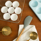 Premium Kitchen Reusable Non-Stick Silicone Baking Cups (12 Pack) - Standard Size - Confetti - Multi-Functional Manual Food Chopper & Slicer Detail