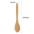 Heavy Duty Bamboo Cooking Spoon Natural Bamboo Crafted, 13" L, Kitchen Prep - Heavy Duty Stainless Steel Kitchen Shears Detail