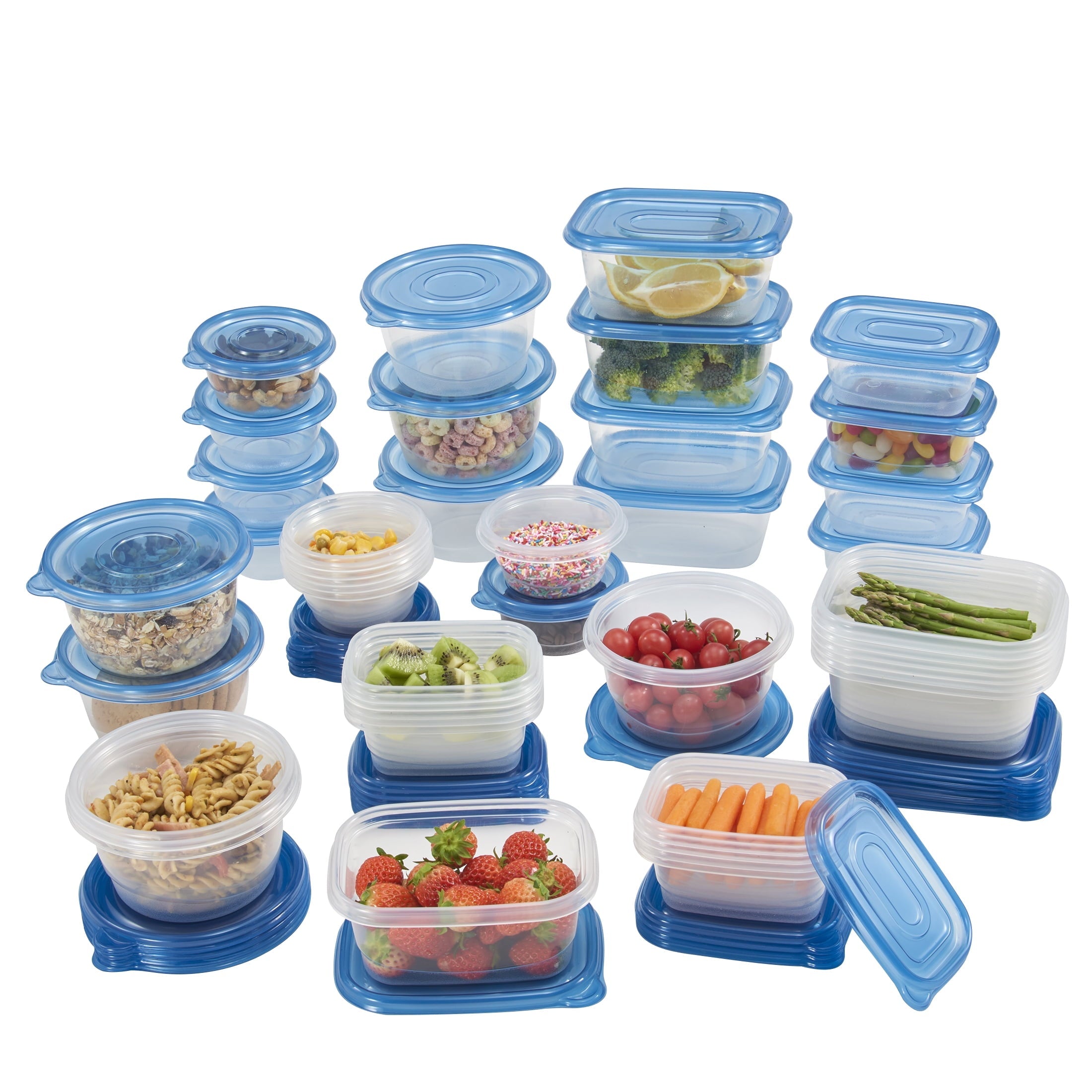 Sweet Treat Shaped 92pc Plastic Food Storage Container set, Ideal Use for Refrigeration Storage and Organization,... - Fun Food Fidget Cookie Squishable Toy Detail