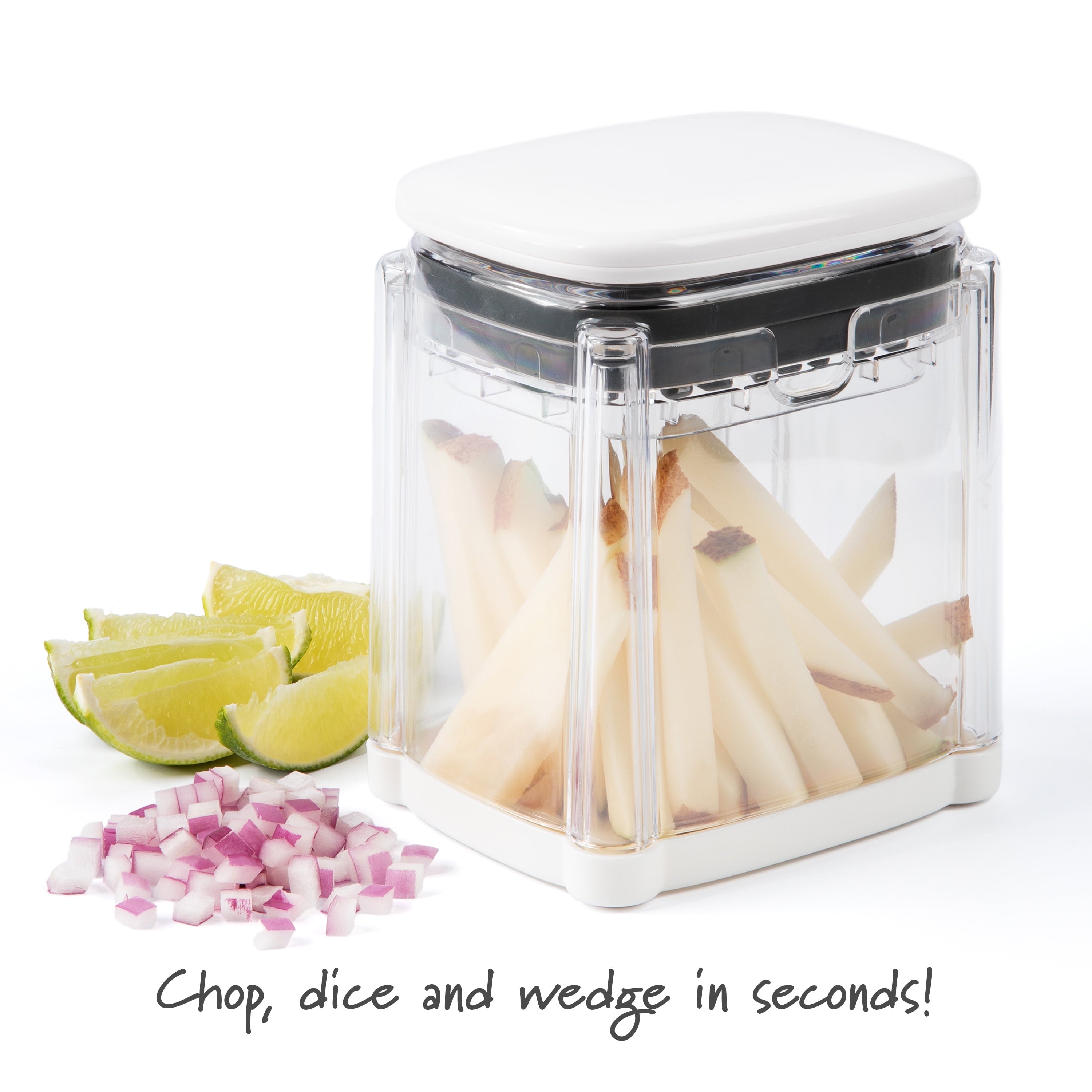 Multi-Functional 3-in-1 Deluxe French Fry Cutter - Kitchen Gadget Tool for Quick Food Prep Detail