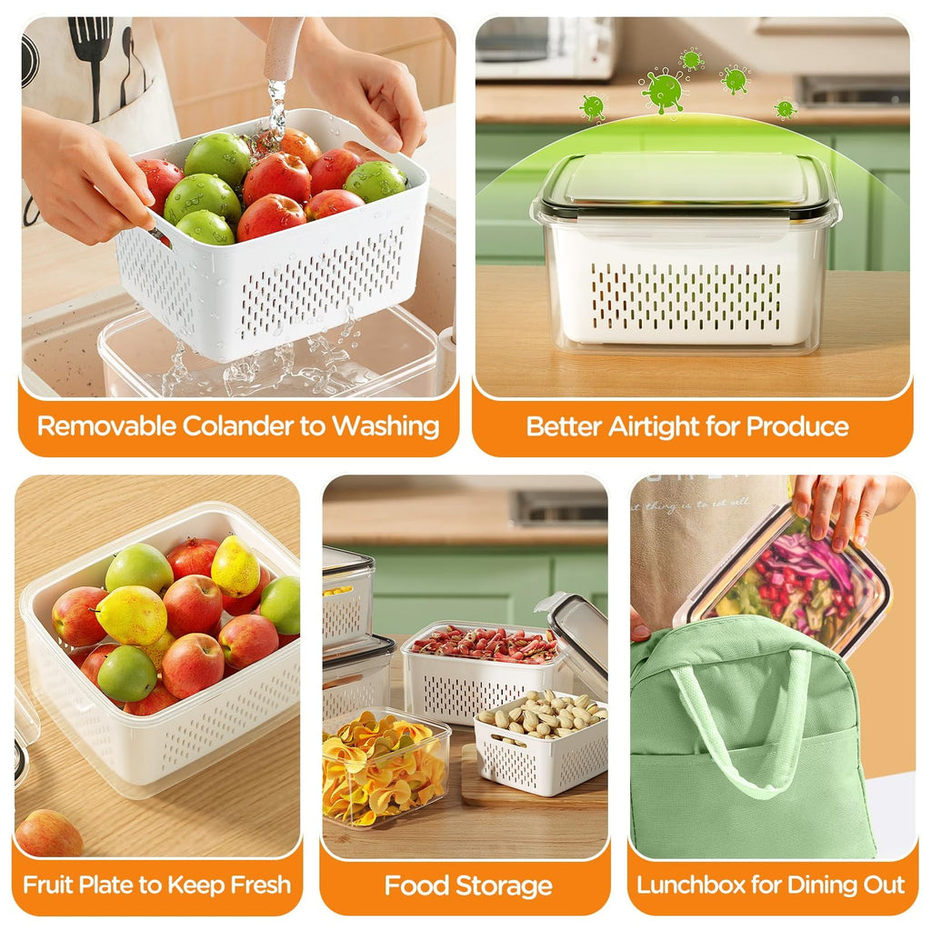 Sweet Treat Shaped 5 Pack Fruit Storage Containers for Fridge with Removable Colanders and Lids, 5 in 1 Leakproof Fridge Organizer Bins ... - Deliciously Soft Cupcake Sensory Glob Detail